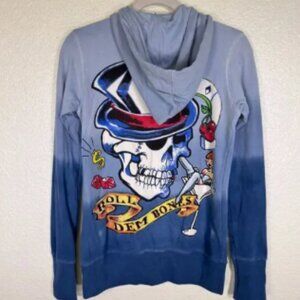 Amal Guessous Jacket Women Large Martini Skull Dice Y2K Rock N Roll Couture NEW